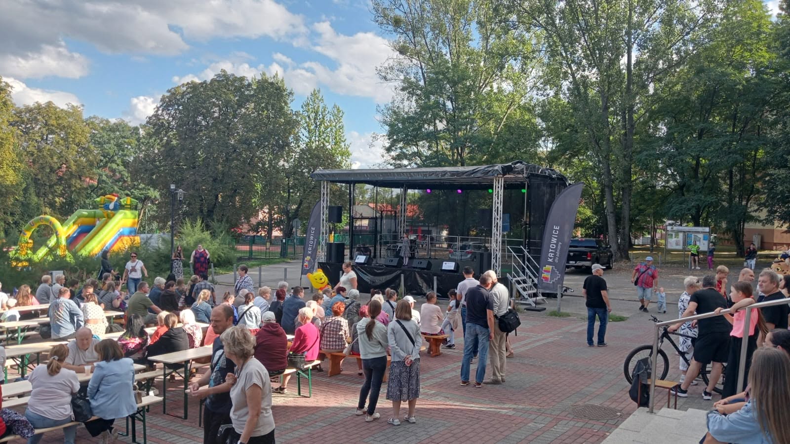 Zabezpieczenie plenerowego spotkania przy parafii św. Józefa Robotnika