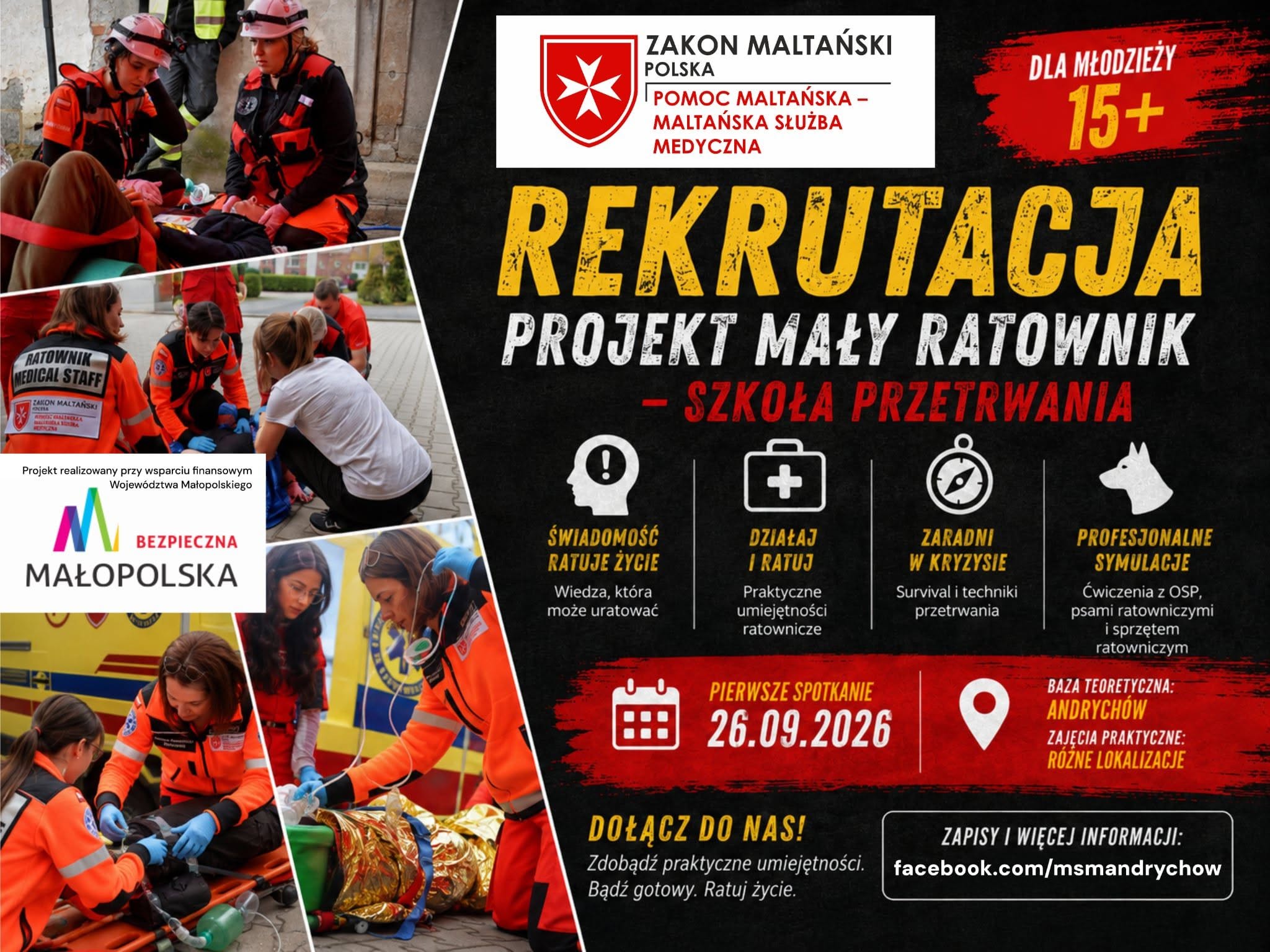 Dołącz do projektu „Mały Ratownik – Szkoła przetrwania”!